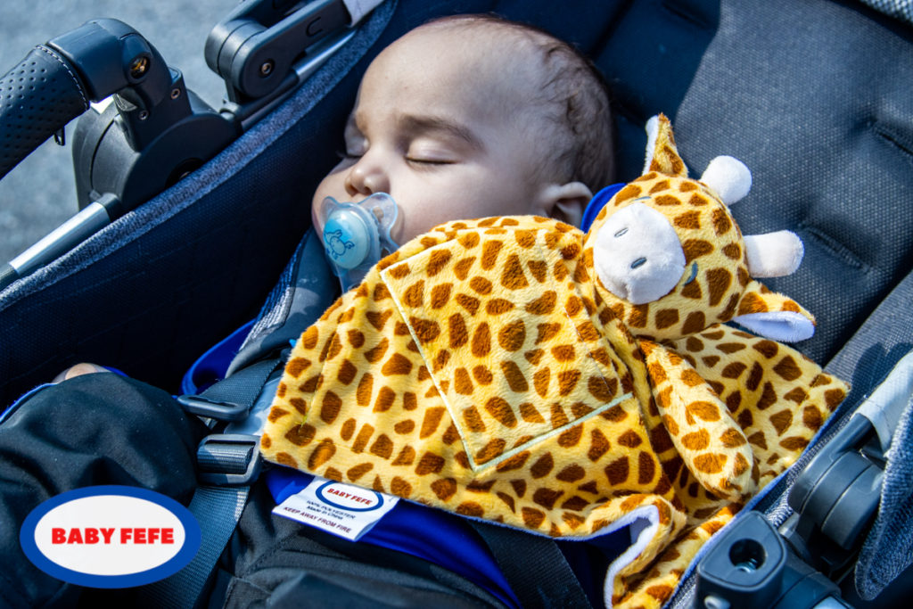 giraffe baby security blanket