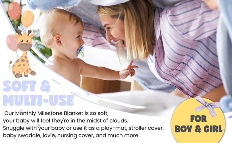 Monthly Baby Milestone Blanket