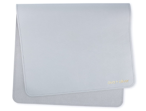 Ava + Oliver Vegan Leather Baby Changing Mat -  Best Multipurpose Diaper Changing  Pad