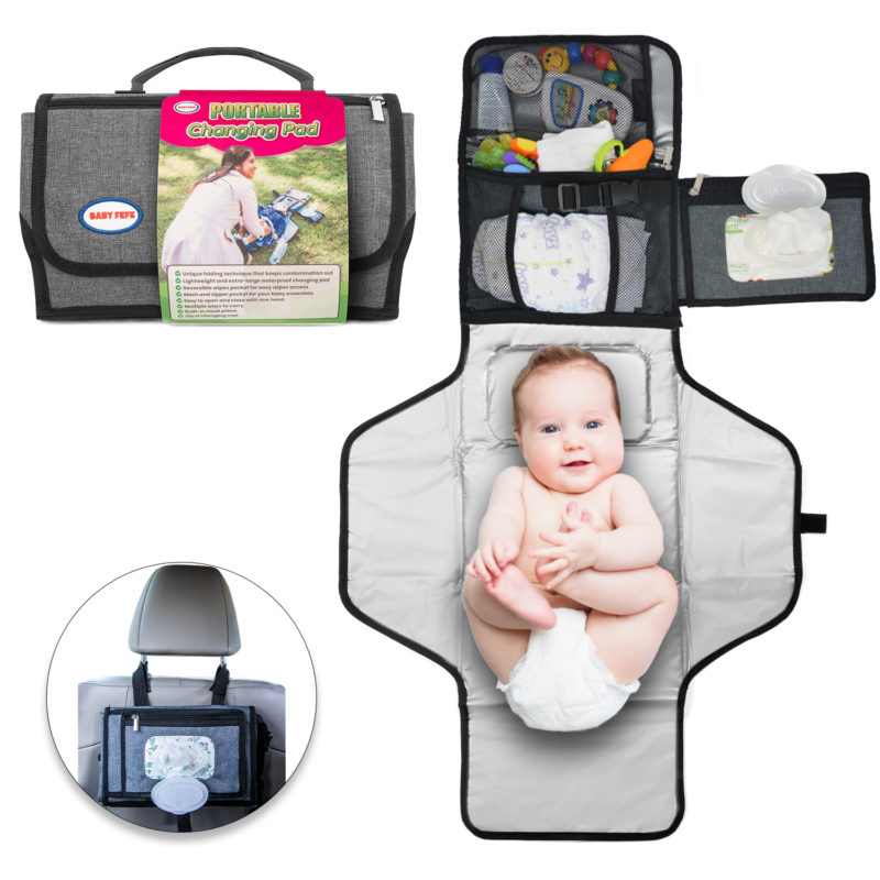 Diaper changing kit for travel